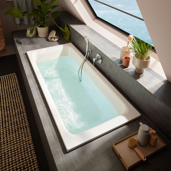 Baignoire Alterna wai 170 x 75 cm Blanc Fond antid&eacute;rapant Aquagrip image number 1